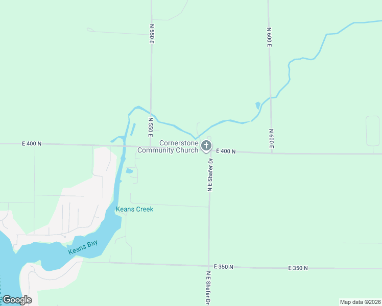 map of restaurants, bars, coffee shops, grocery stores, and more near 5694-5702 East 400 North in Monticello
