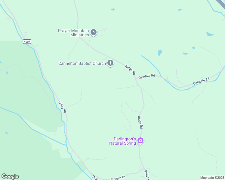 map of restaurants, bars, coffee shops, grocery stores, and more near 277 Ridge Road in Darlington