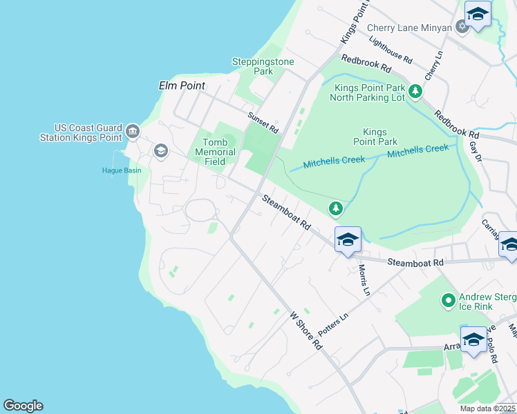 map of restaurants, bars, coffee shops, grocery stores, and more near 31 Georgian Lane in Great Neck
