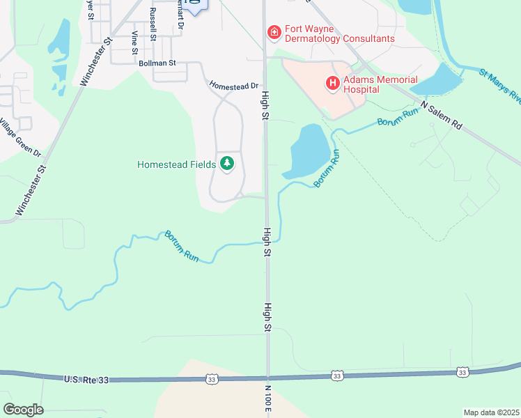 map of restaurants, bars, coffee shops, grocery stores, and more near 1703 High Street in Decatur