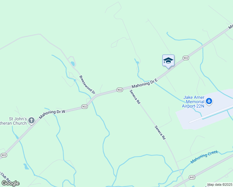 map of restaurants, bars, coffee shops, grocery stores, and more near 133 Mahoning Drive West in Lehighton