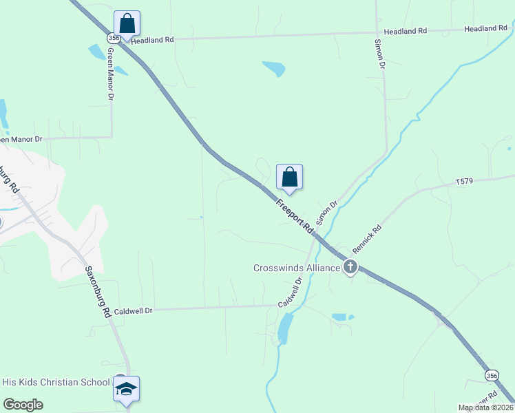 map of restaurants, bars, coffee shops, grocery stores, and more near 117 Rancindin Drive in Butler