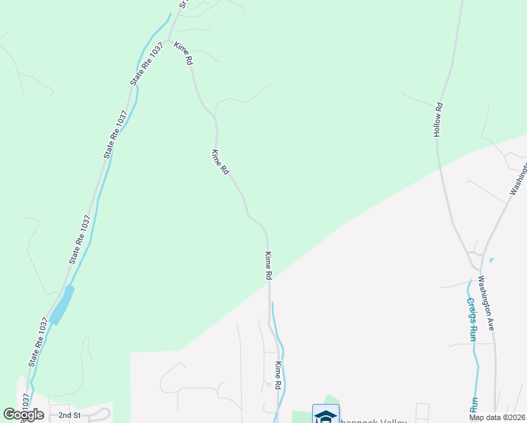 map of restaurants, bars, coffee shops, grocery stores, and more near 466 Kime Road in Rural Valley