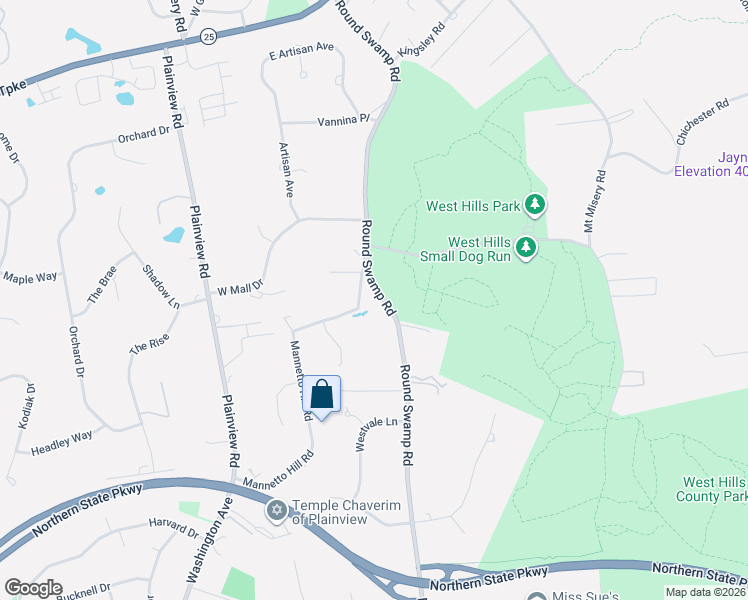 map of restaurants, bars, coffee shops, grocery stores, and more near 119-129 Round Swamp Road in Huntington