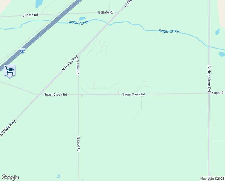 map of restaurants, bars, coffee shops, grocery stores, and more near 6123 Palmer Drive in Lima