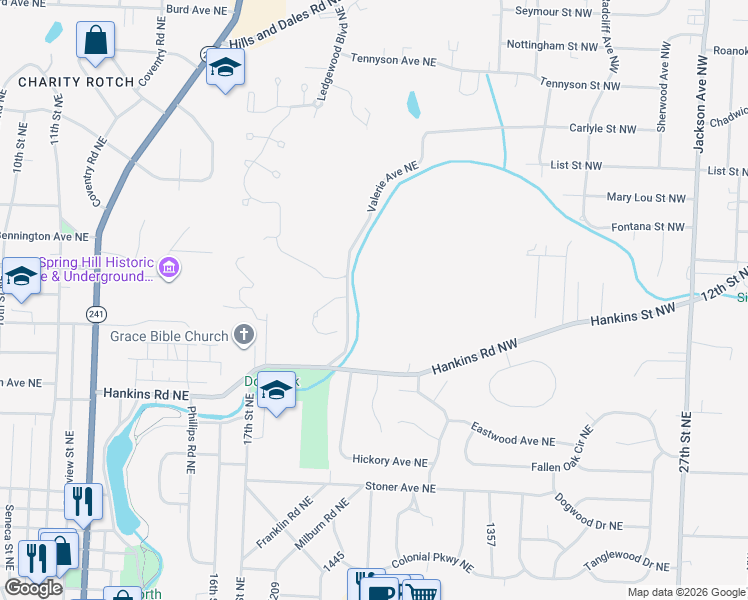 map of restaurants, bars, coffee shops, grocery stores, and more near in Massillon