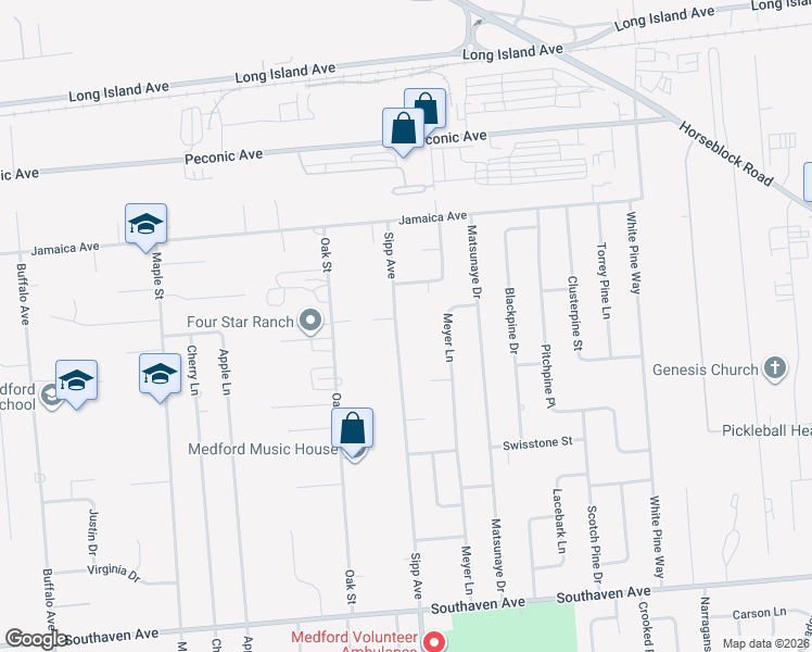 map of restaurants, bars, coffee shops, grocery stores, and more near 1085 Sipp Avenue in Medford