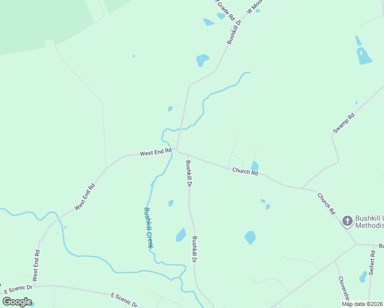 map of restaurants, bars, coffee shops, grocery stores, and more near 1068 Bushkill Drive in Wind Gap