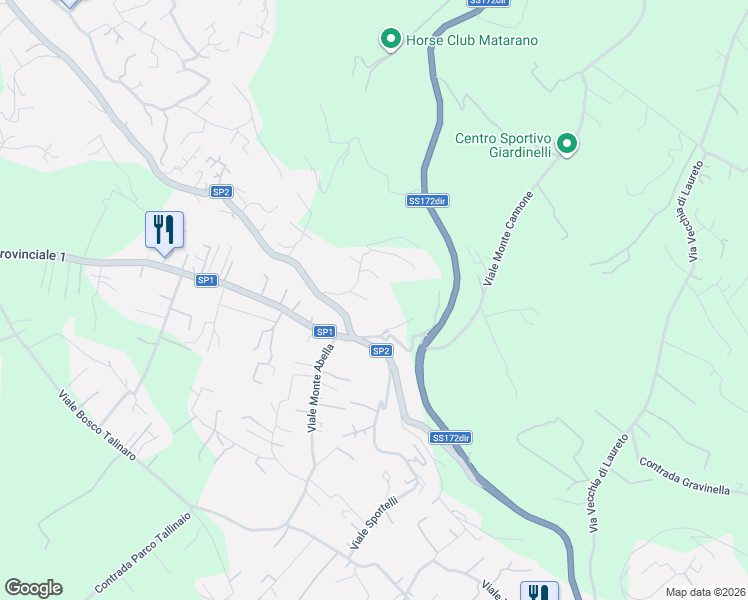 map of restaurants, bars, coffee shops, grocery stores, and more near 29 SP2 in Selva di Fasano