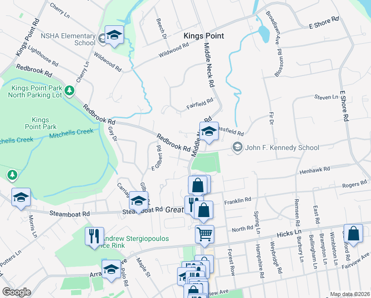 map of restaurants, bars, coffee shops, grocery stores, and more near 11 Lee Court in Great Neck