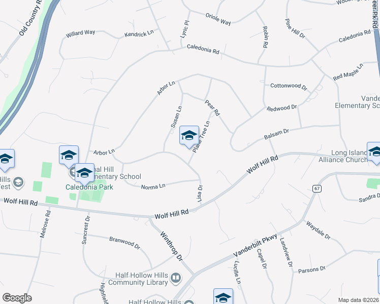 map of restaurants, bars, coffee shops, grocery stores, and more near in Dix Hills