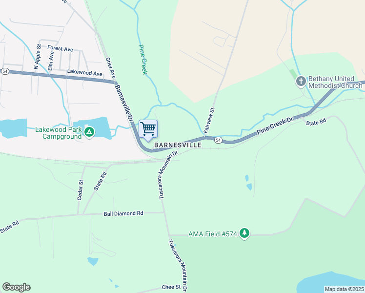 map of restaurants, bars, coffee shops, grocery stores, and more near 689 Barnesville Drive in Barnesville
