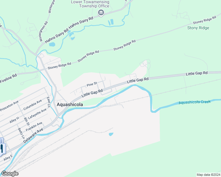 map of restaurants, bars, coffee shops, grocery stores, and more near 485 Little Gap Road in Palmerton