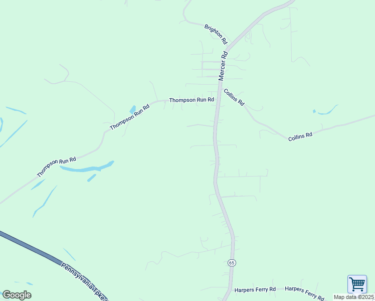 map of restaurants, bars, coffee shops, grocery stores, and more near 121 Dennis Lane in Beaver Falls