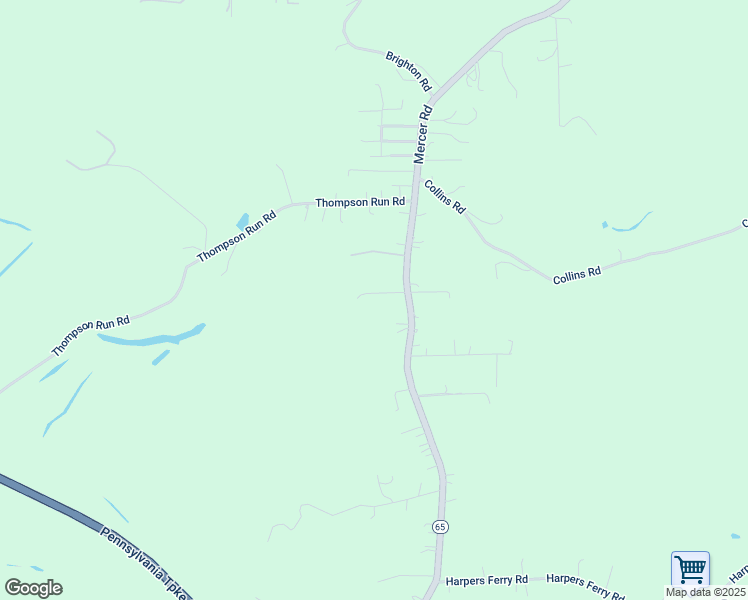 map of restaurants, bars, coffee shops, grocery stores, and more near 121 Dennis Lane in Beaver Falls