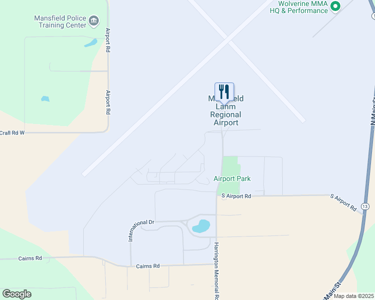 map of restaurants, bars, coffee shops, grocery stores, and more near 2000 Harrington Memorial Road in Mansfield