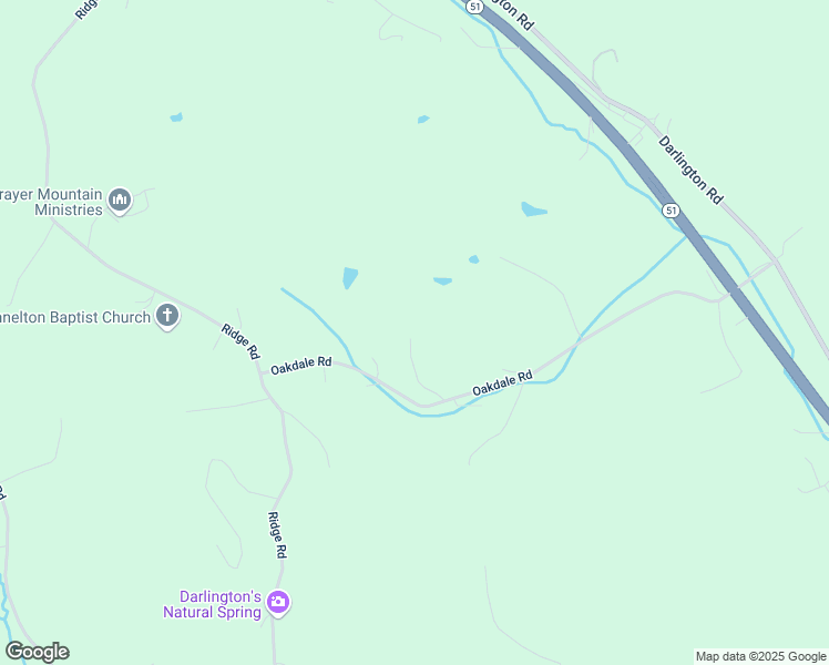 map of restaurants, bars, coffee shops, grocery stores, and more near 252 Oakdale Road in Darlington
