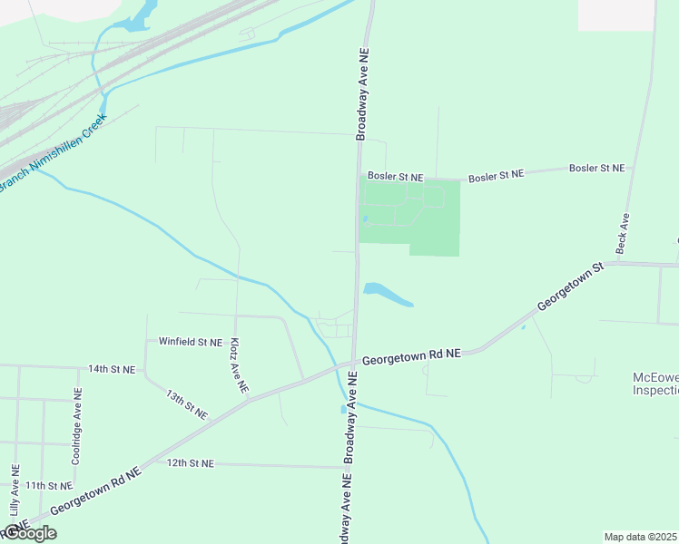 map of restaurants, bars, coffee shops, grocery stores, and more near 2781 Broadway Avenue Northeast in Louisville