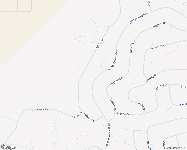 map of restaurants, bars, coffee shops, grocery stores, and more near 627 Spring Valley Parkway in Spring Creek