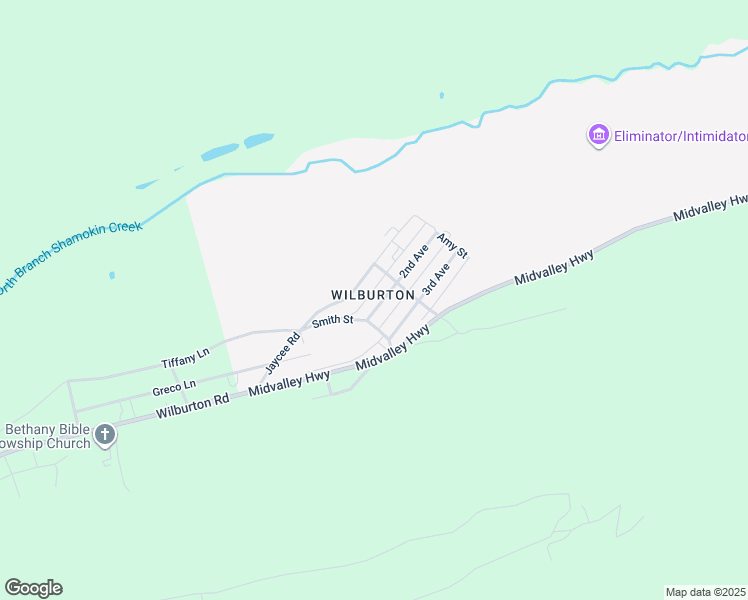map of restaurants, bars, coffee shops, grocery stores, and more near 2nd Avenue in Wilburton Number One