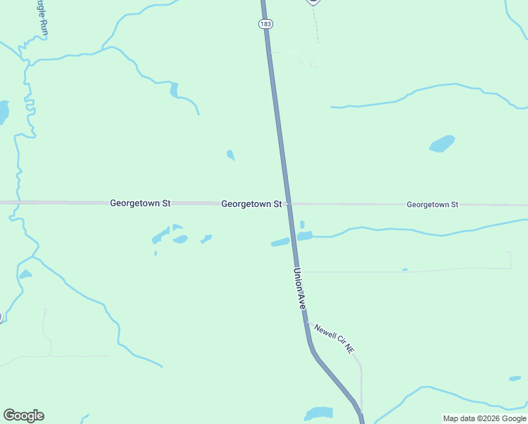 map of restaurants, bars, coffee shops, grocery stores, and more near 16006 Georgetown Street Northeast in Minerva