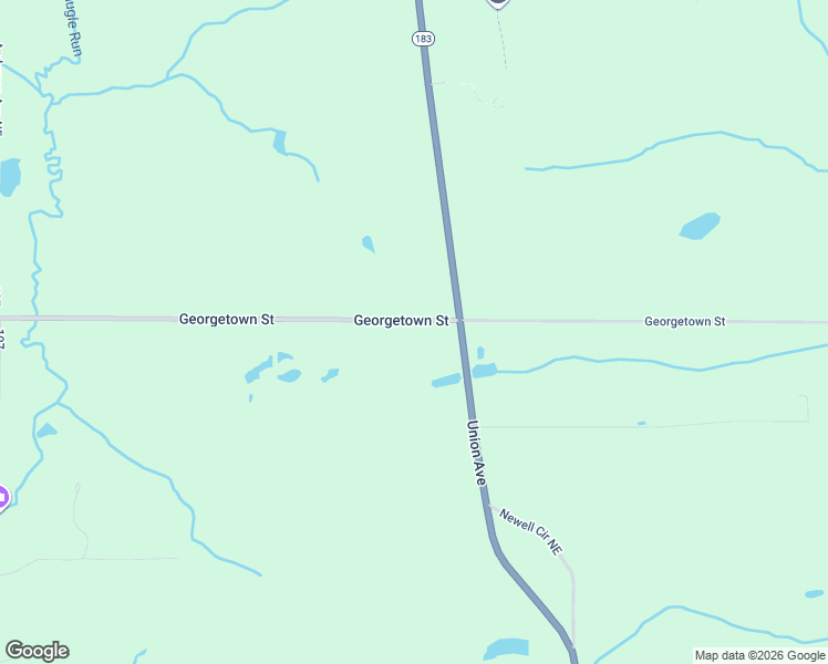 map of restaurants, bars, coffee shops, grocery stores, and more near 16006 Georgetown Street Northeast in Minerva