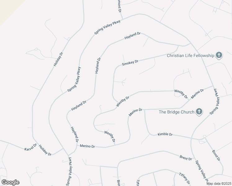 map of restaurants, bars, coffee shops, grocery stores, and more near 660 Smokey Drive in Spring Creek