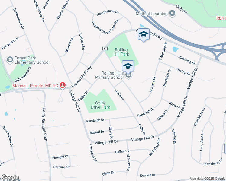 map of restaurants, bars, coffee shops, grocery stores, and more near 42 Colby Drive in Dix Hills