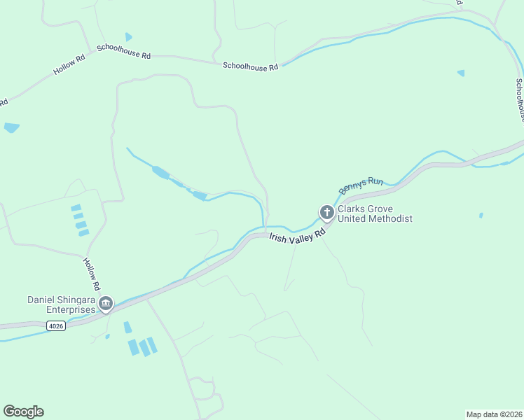 map of restaurants, bars, coffee shops, grocery stores, and more near 3099 Irish Valley Road in Paxinos