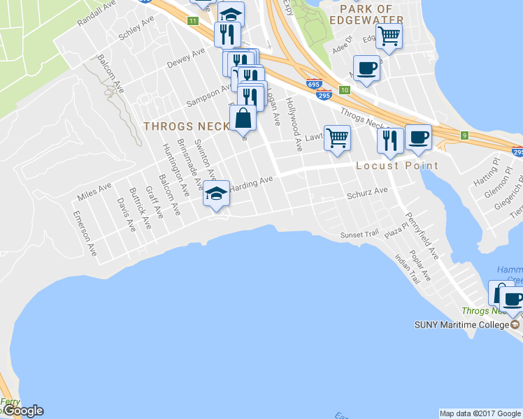 map of restaurants, bars, coffee shops, grocery stores, and more near 161 Revere Avenue in Bronx