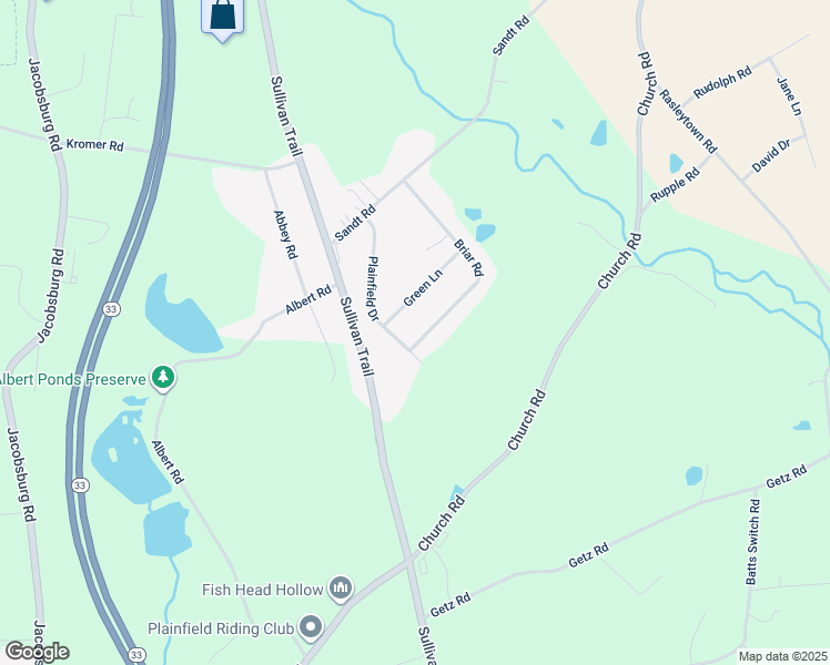 map of restaurants, bars, coffee shops, grocery stores, and more near 525 Briar Rd in Pen Argyl