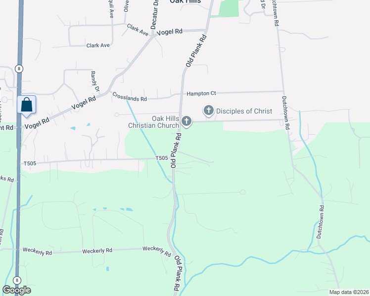 map of restaurants, bars, coffee shops, grocery stores, and more near 373 Old Plank Road in Butler