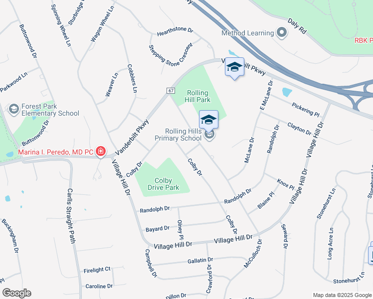 map of restaurants, bars, coffee shops, grocery stores, and more near 42 Colby Drive in Dix Hills