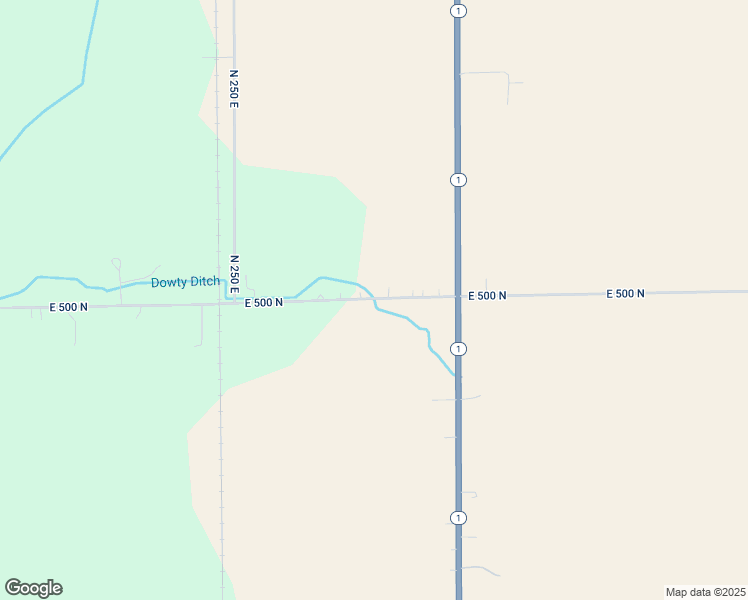 map of restaurants, bars, coffee shops, grocery stores, and more near 2808 East 500 North in Ossian