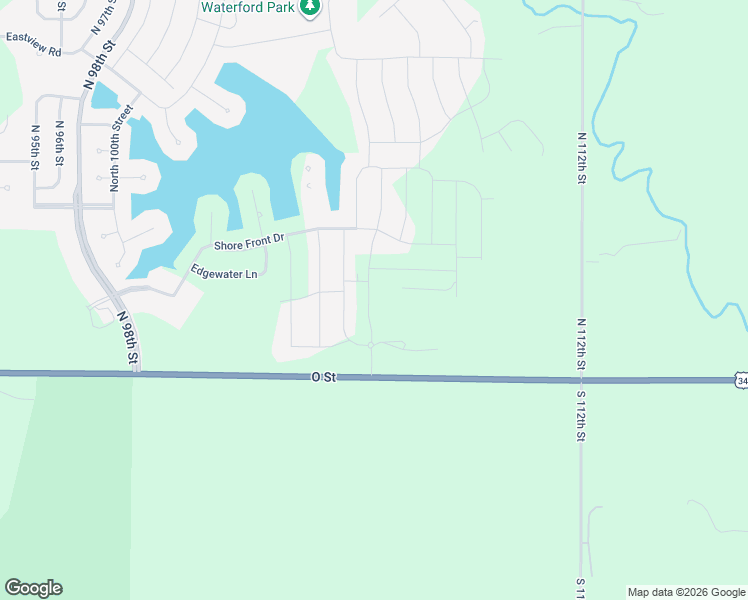 map of restaurants, bars, coffee shops, grocery stores, and more near 9406 East O Street in Lincoln