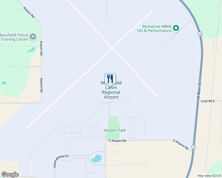 map of restaurants, bars, coffee shops, grocery stores, and more near 2000 Harrington Memorial Road in Mansfield