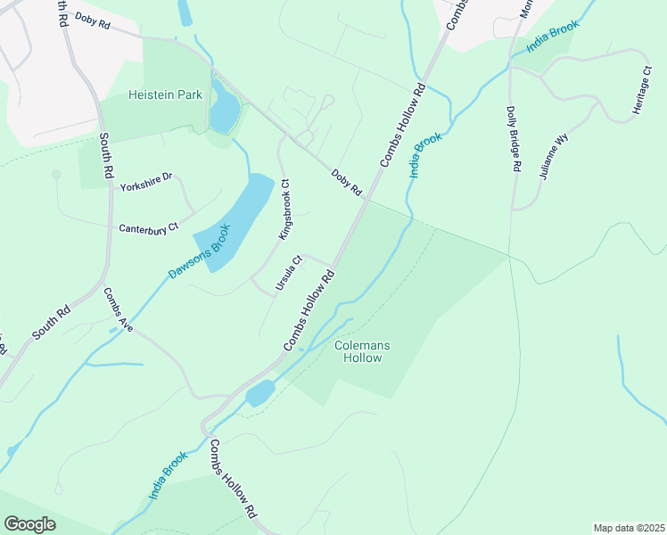 map of restaurants, bars, coffee shops, grocery stores, and more near Combs Hollow Road in Morris County
