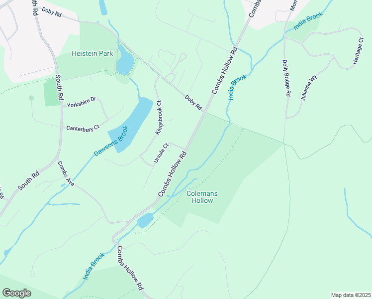 map of restaurants, bars, coffee shops, grocery stores, and more near Combs Hollow Road in Morris County