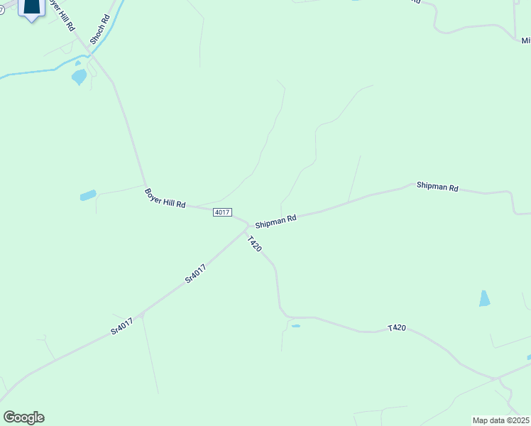 map of restaurants, bars, coffee shops, grocery stores, and more near 129 Shipman Road in Sunbury