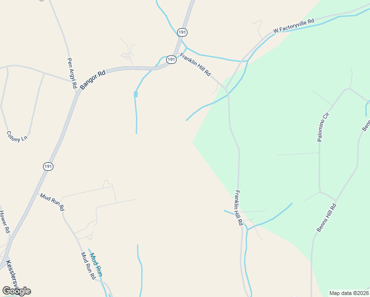 map of restaurants, bars, coffee shops, grocery stores, and more near 1510 Bangor Road in Bangor