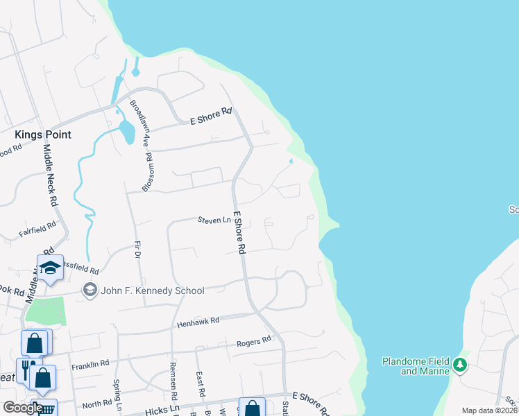map of restaurants, bars, coffee shops, grocery stores, and more near 3 Pheasant Run in Kings Point