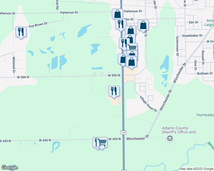map of restaurants, bars, coffee shops, grocery stores, and more near 1308 South 14th Street in Decatur