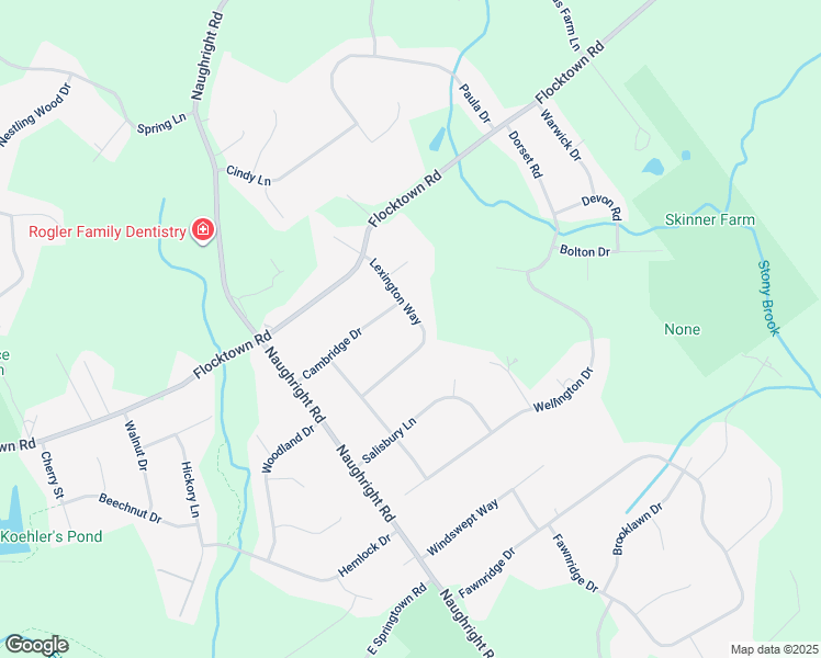 map of restaurants, bars, coffee shops, grocery stores, and more near 9 Lexington Way in Washington Township