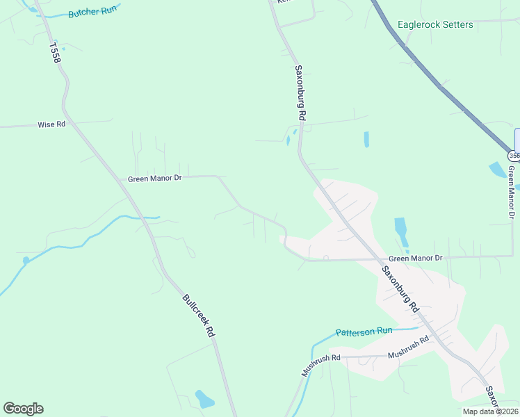 map of restaurants, bars, coffee shops, grocery stores, and more near 137 Green Manor Drive in Butler