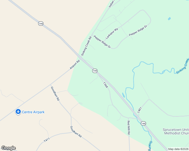 map of restaurants, bars, coffee shops, grocery stores, and more near 121-129 Pat Lane in Spring Mills