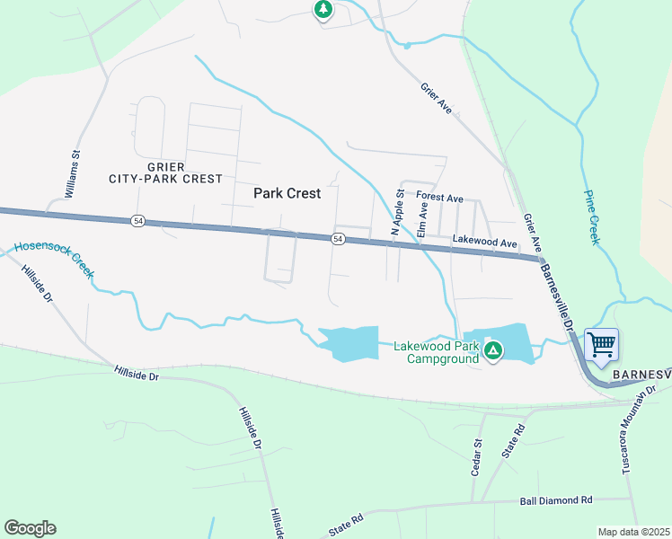 map of restaurants, bars, coffee shops, grocery stores, and more near 15 South 5th Avenue in Barnesville