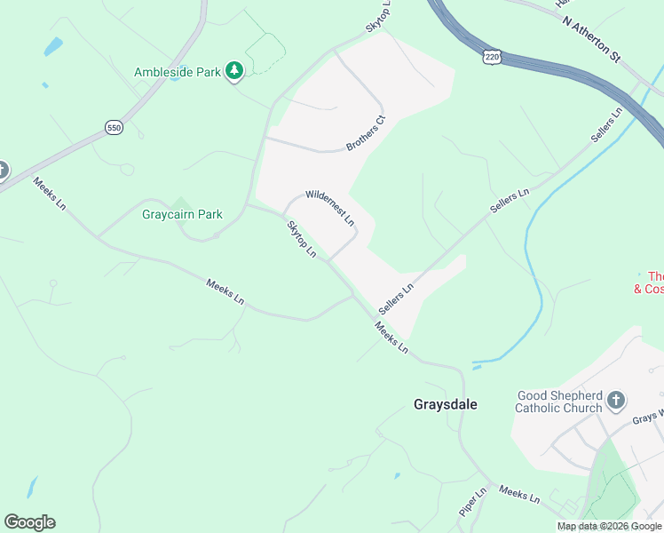 map of restaurants, bars, coffee shops, grocery stores, and more near Skytop Lane in Port Matilda