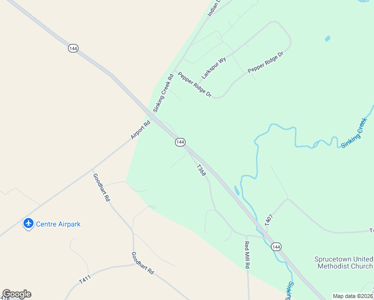 map of restaurants, bars, coffee shops, grocery stores, and more near 121 Pat Lane in Spring Mills