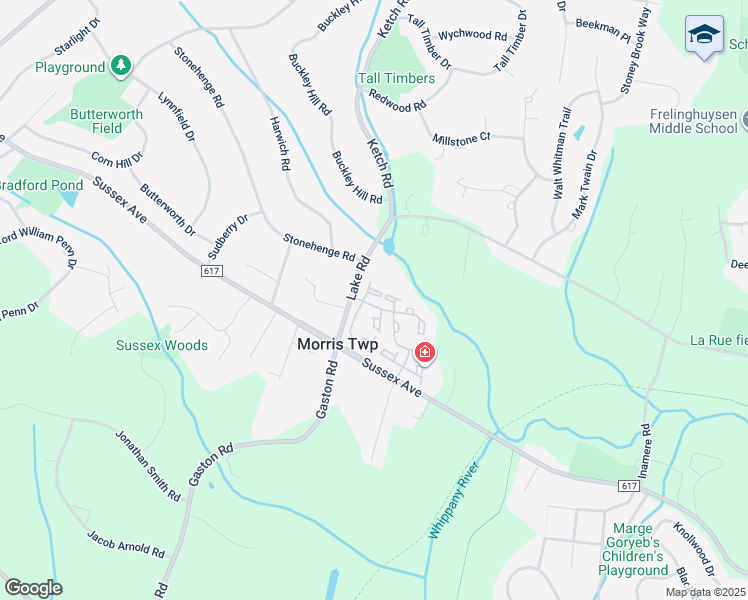 map of restaurants, bars, coffee shops, grocery stores, and more near 10 Timothy Court in Morristown