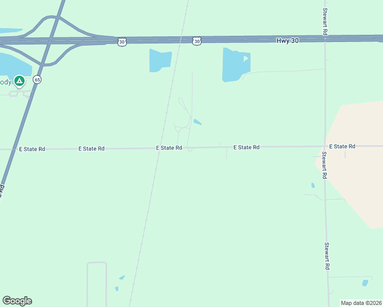 map of restaurants, bars, coffee shops, grocery stores, and more near 1296 East State Road in Lima